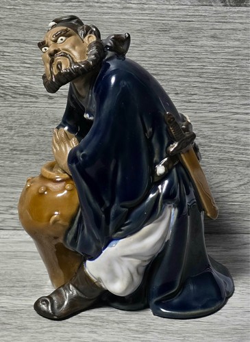Vintage chinese mudman - vintage, glazed