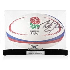 Martin Johnson Signed England
