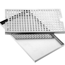Beer Drip Tray 304 Stainless Steel Kegerator Drip Trays with Non-Slip Pads