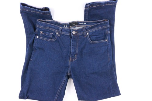 Mens blue denim stretch - blue,