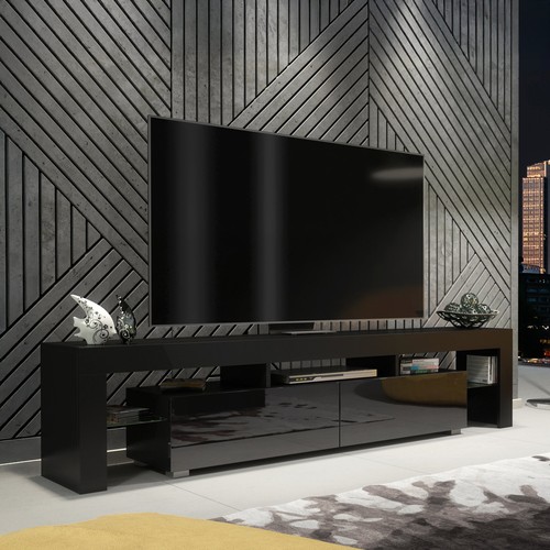 Stand 200cm matt black body - tv,