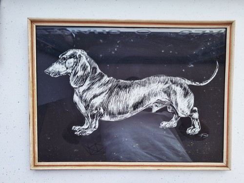 Sausage dog artwork - sausage,
