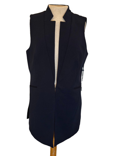Dkny navy blue collarless - dkny,