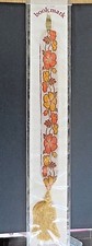 BOOKMARK Terston Woven Ribbon Metal End & Tassell Unused in Packet 1970s Floral
