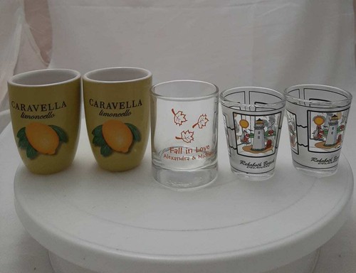 Lot beautiful shot glass - 5,