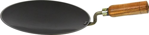 Iron tawa with wooden - tawa,