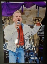 matt goss BROS singer on stage during a gig with the band signed 12x8 photo