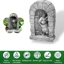 Resin Mouse Door Stone Statue