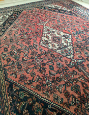 Large Old Vintage Hamadan Carpet Lounge Living Room Rug 345 cm x 254 cm