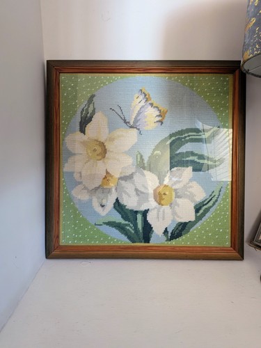 Vintage framed tapestry - framed, /