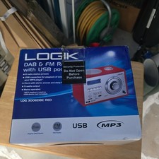 Logik Digital DAB/FM Radio Red