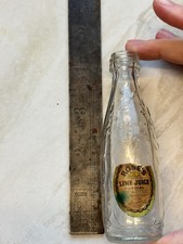 Vintage Miniature Roses Lime Cordial bottle