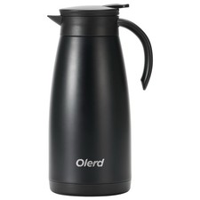 Olerd 1.5L Insulated Jug Thermal Coffee Pot Stainless Steel Double-Walled Carafe