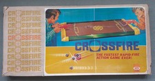 Vintage 1970s CROSSFIRE Tabletop Action Rapid Fire Shooting Game Balls IDEAL