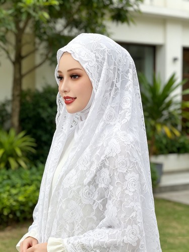 One piece instant hijab lace - instant,