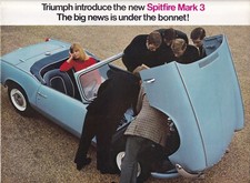 TRIUMPH INTRODUCE THE NEW SPITFIRE MARK 3, BIG NEWS IS UNDER THE BONNET BROCHURE