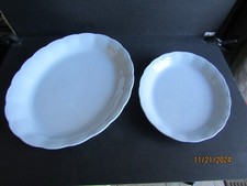 2 SERVING PLATTERS-VTG