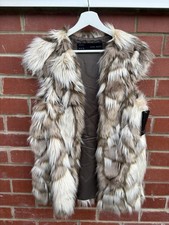 Zara Faux Fur Gilet Vest Cream