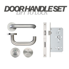 Lift to Lock Lever Handle Set