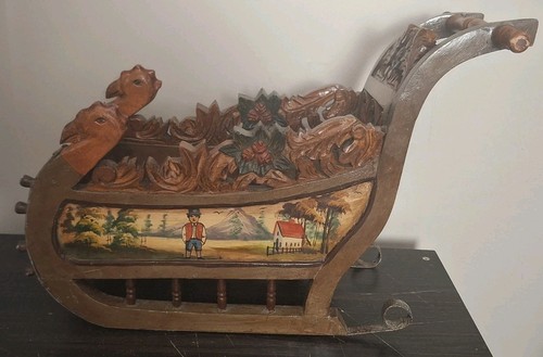 Antique german carved wooden - antique,