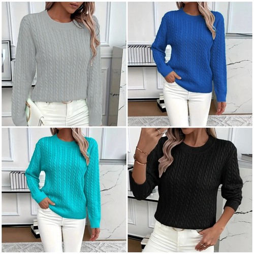 Ladies women cable knit - cable, long