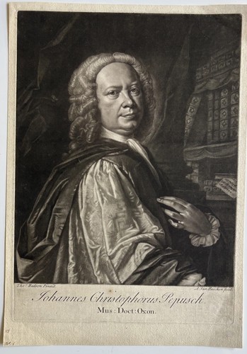 Antique mezzotint engraving - antique,