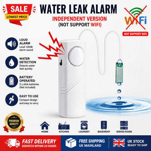Water leak alarm flood level - water,