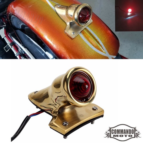 Brass crocker style taillight - brass,