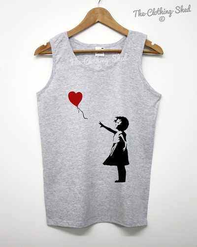 Banksy balloon girl vest - girl, mens