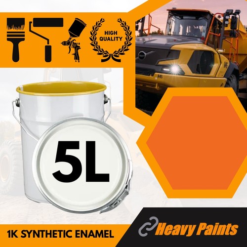 Doosan orange excavator paint - orange,