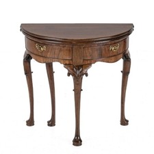 George II Mahogany Demi-Lune