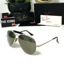 Vintage B&L Ray Ban Bausch & Lomb G15 Diamond Hard 62mm W1508 Aviator Sunglasses