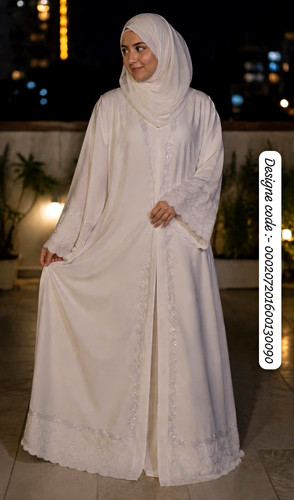 Women white abaya hijab - women’s,