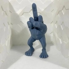 Funny Middle Finger Figurine with Legs Resin Desk Decor Office Ornament Gift UK