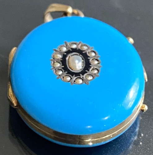 Victorian yellow gold pearl - gold,