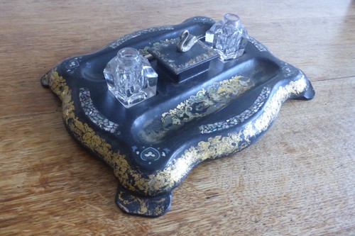 Antique victorian papier - victorian, papier-mache