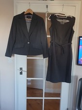 Womens Dress Suit Collection Debenhams Charcoal Pinstripe Size 12