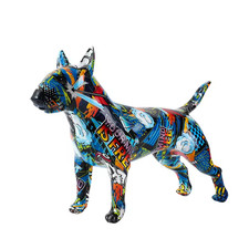 Bull Terrier Statue - Graffiti