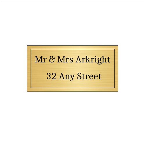 House name aluminium - name,