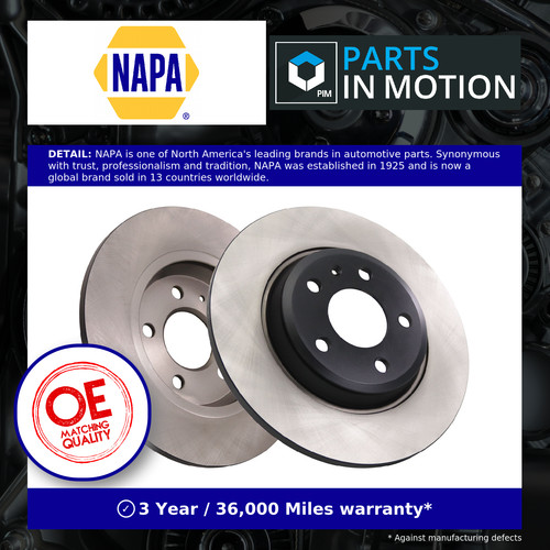 Brake discs pair solid rear - brake,