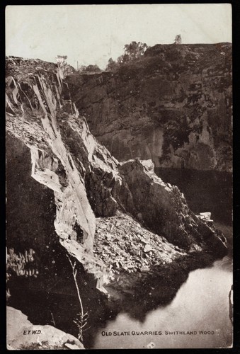 Old slate quarries swithland - slate,