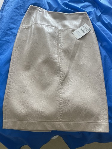 Zara biege pencil - pu, skirt