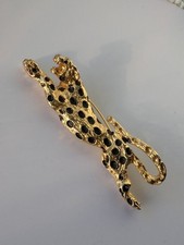 Vintage Gold Tone Leaping