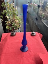 Cobalt Blue Glass Bud Vase J