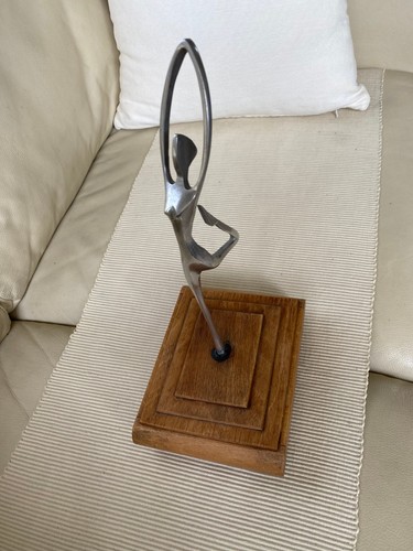 Metal sculpture dancer - sculpture,