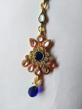 Indian Traditional Ethnic Bollywood Style Maang Tikka Hair Head Wedding Jewelry