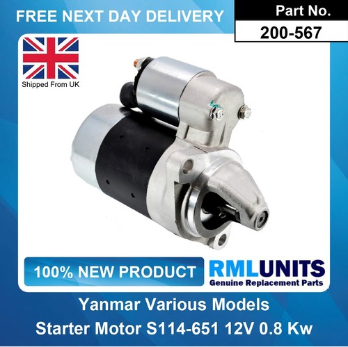 Starter motor for yanmar - starter,