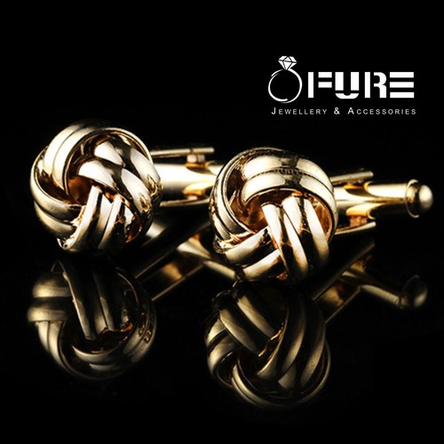 Stainless steel cufflinks - stainless,