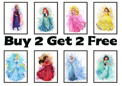 Disney princess watercolour - princess,