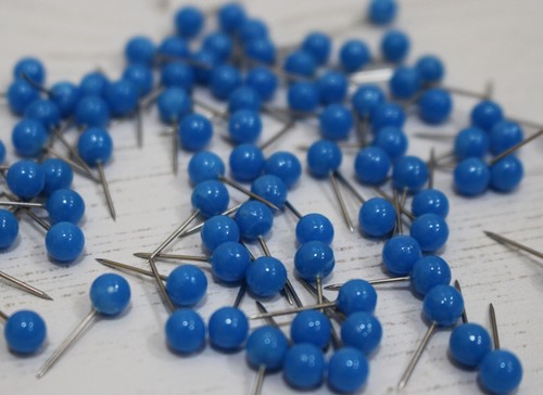 Map pins large 8mm head - map,